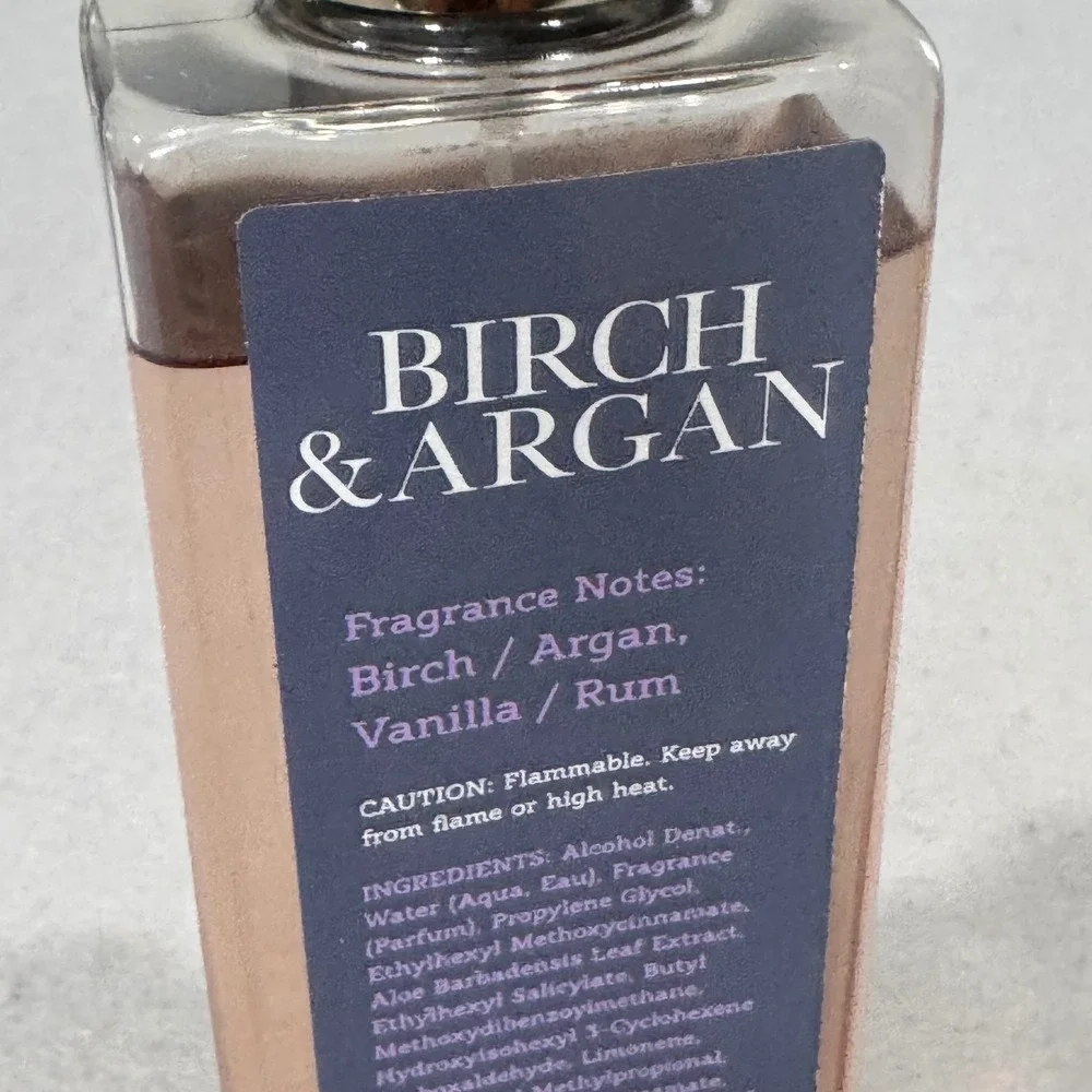 Bath & Body Works Fine Fragrance Mist Women 8oz Birch & Argan Vanilla Rum Spray